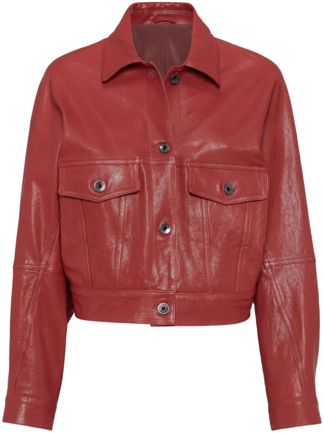 

Brunello Cucinelli укороченная куртка, красный
