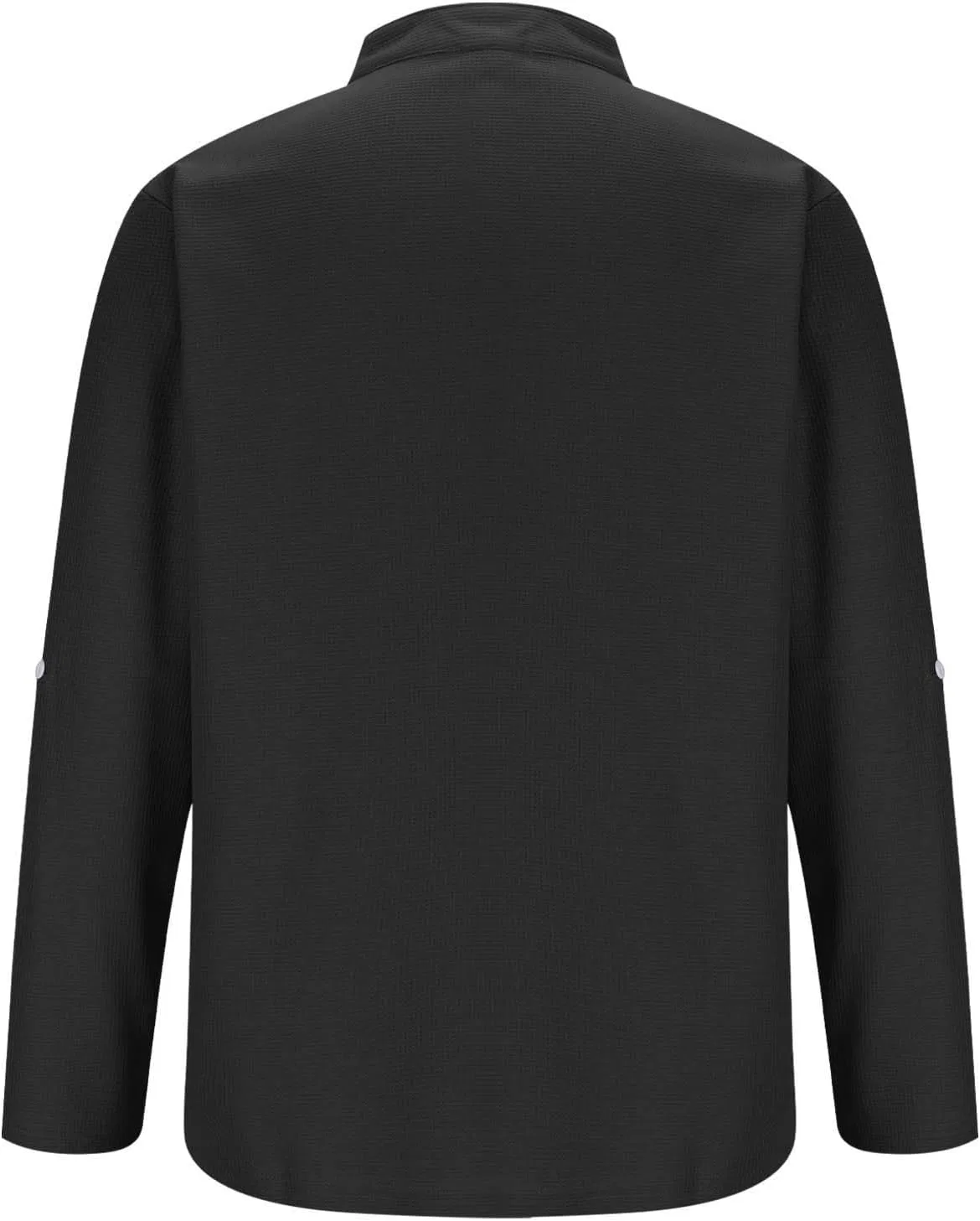 Повседневная рубашка-поло с принтом кокосовой пальмы, мужская, длинный рукав, Black — фото 4