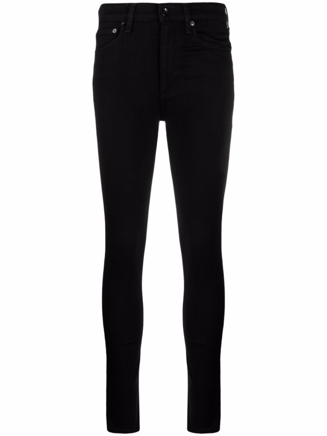 

Rag & bone джинсы кроя слим с завышенной талией, черный