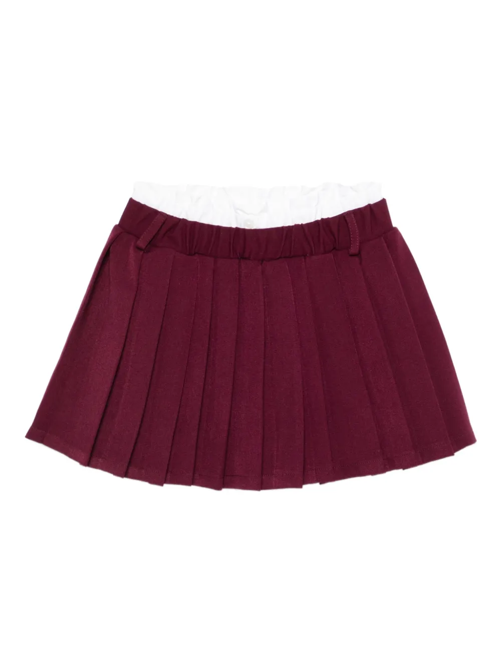 

Плиссированная повседневная юбка с эластичным поясом Miss Grant Kids, красный
