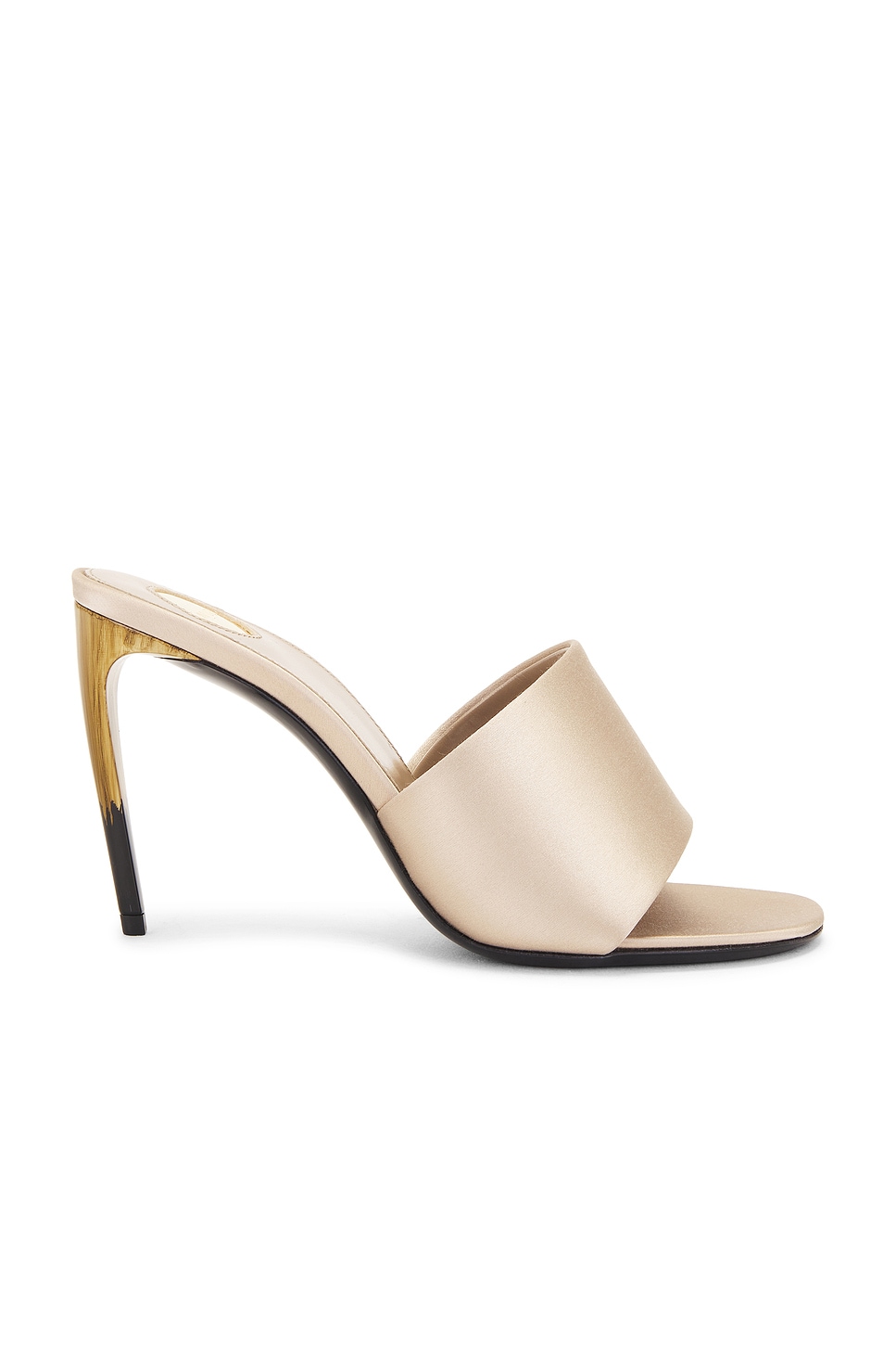 Мюли женские Bridget Mule Saint Laurent, цвет Partridge Pink