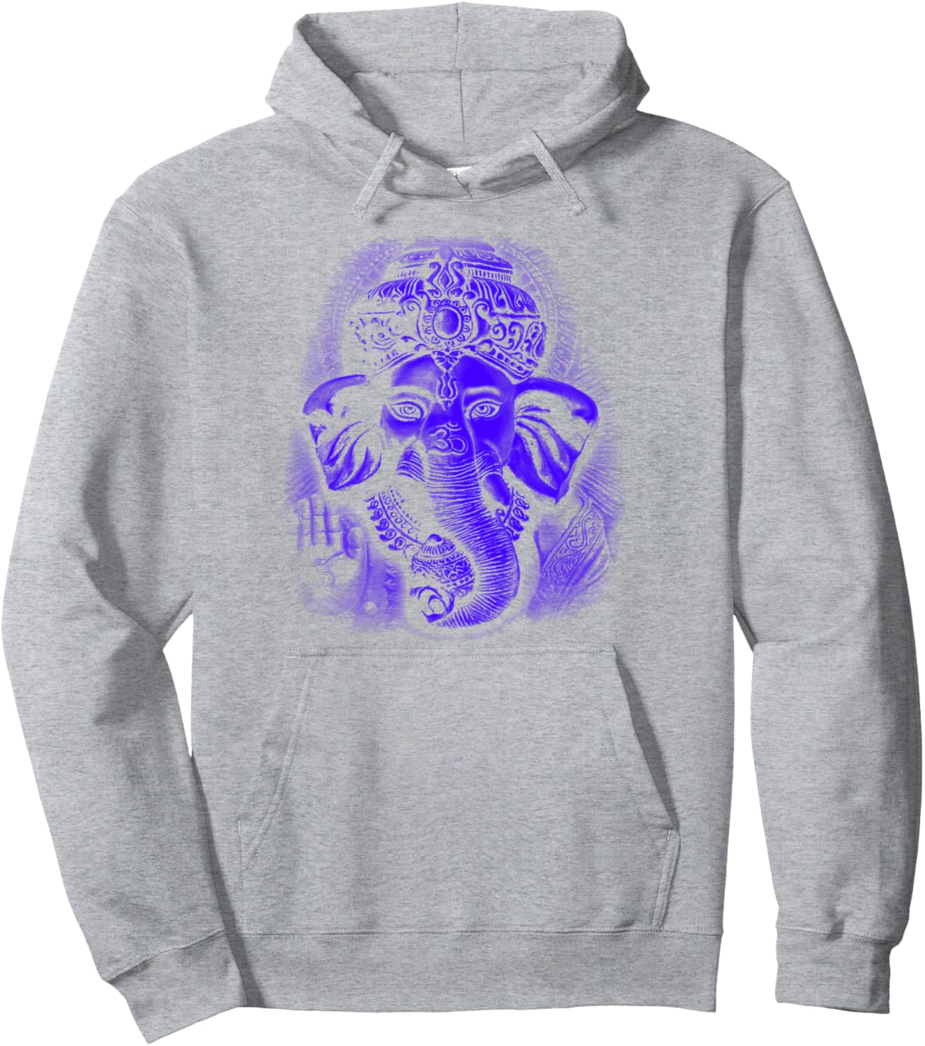 

Худи с изображением Ганеши, занимающегося йогой и медитацией Buy Cool Shirts, серый