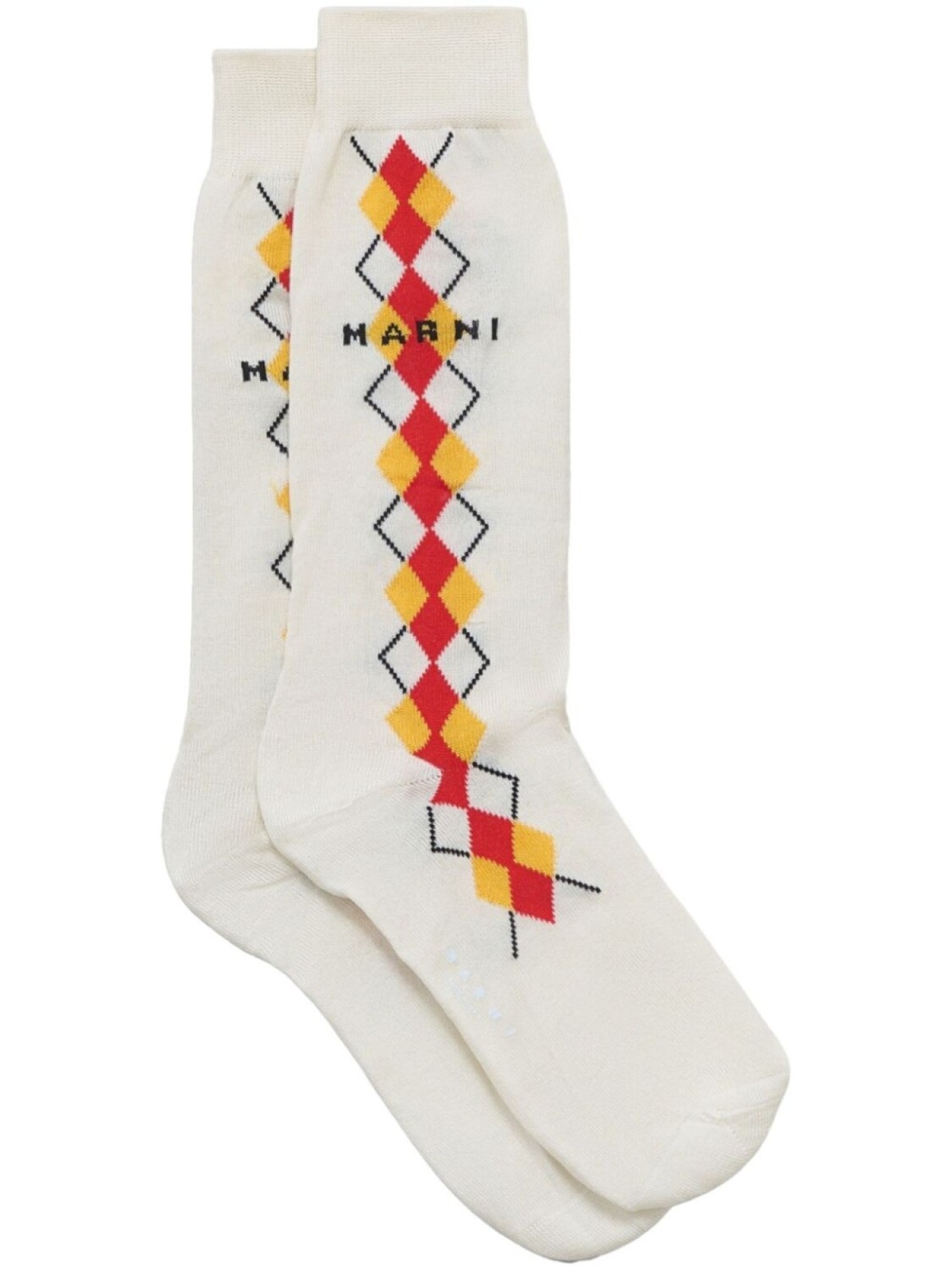 

Marni носки с логотипом, белый