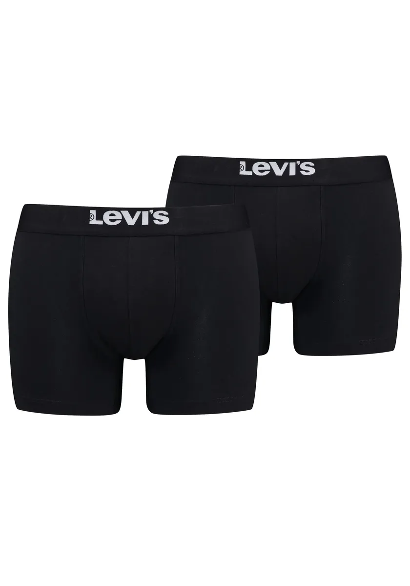 

Боксеры Levi's (2 шт. в упаковке), с широким поясом с логотипом, черный