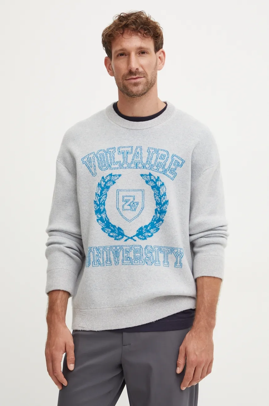 

ZADIG&VOLTAIRE шерстяной свитер, серый