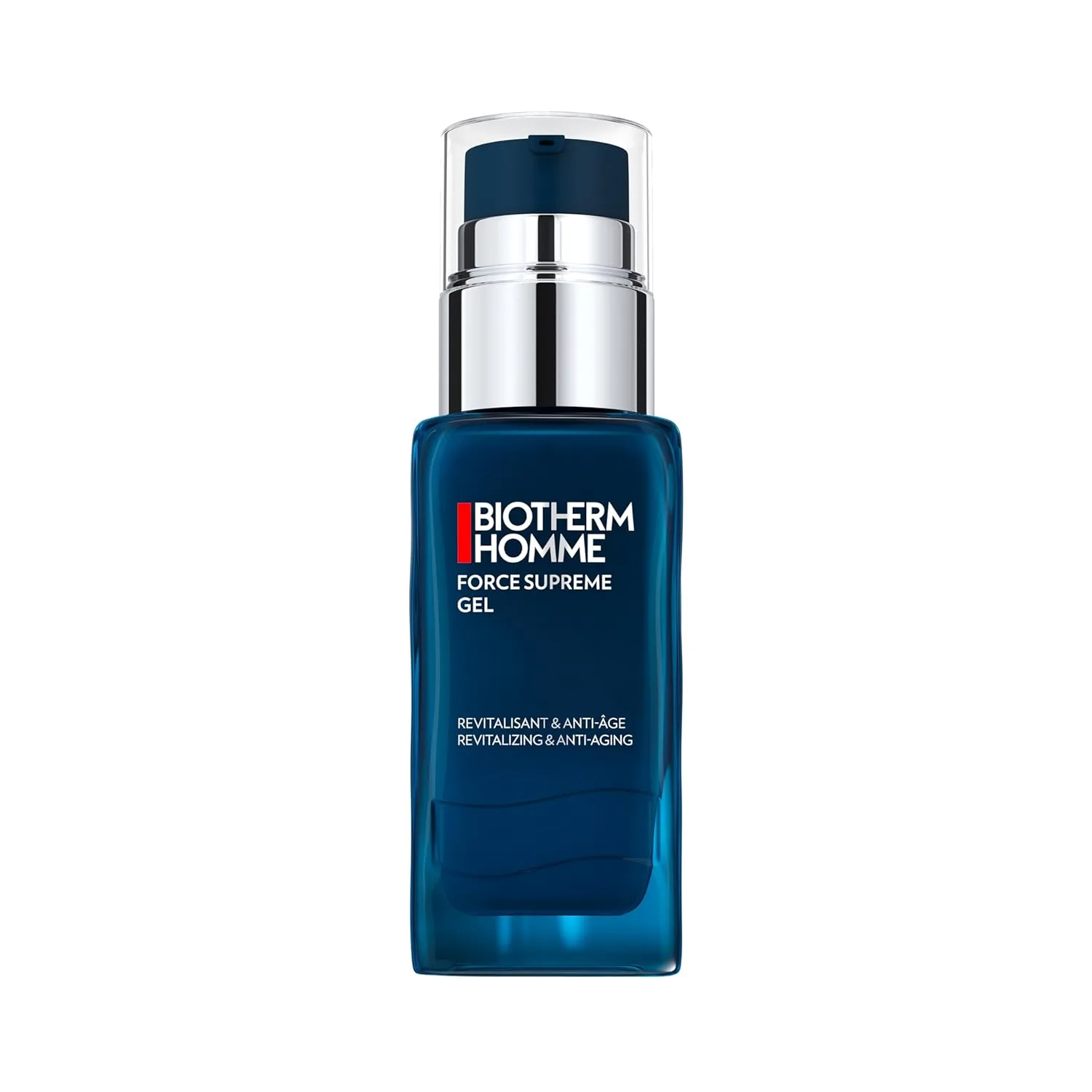 Biotherm Force Supreme Gel, восстанавливающий и омолаживающий гель-крем для мужчин с про-ксиланом и синими водорослями для более упругой и эластичной кожи, антивозрастной уход за кожей (1 шт.) 100 мл (1 шт.), Blue