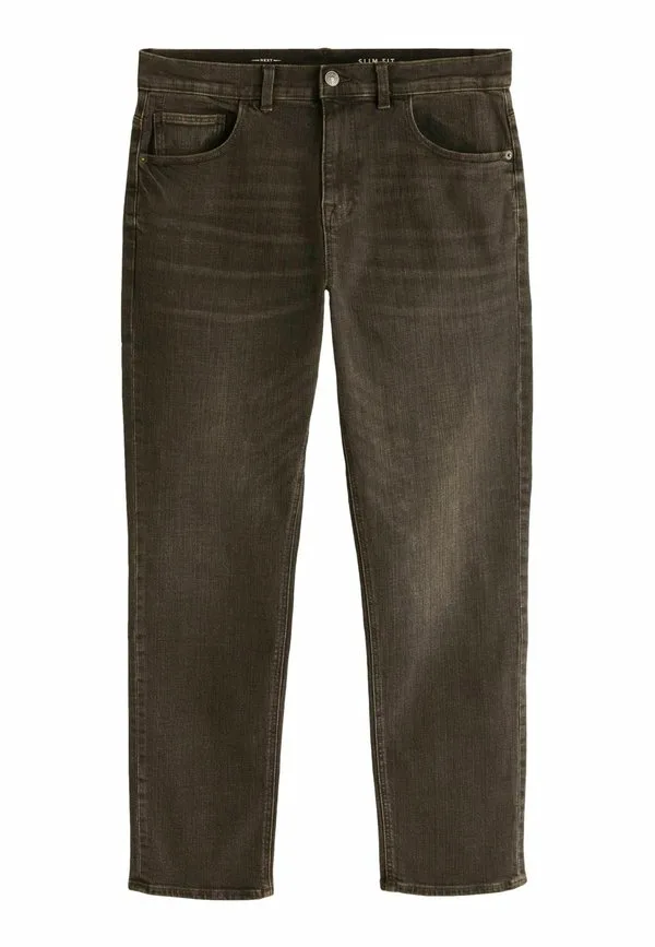 Аутентичные джинсы зауженного кроя Next, Dark Brown Crosshatch