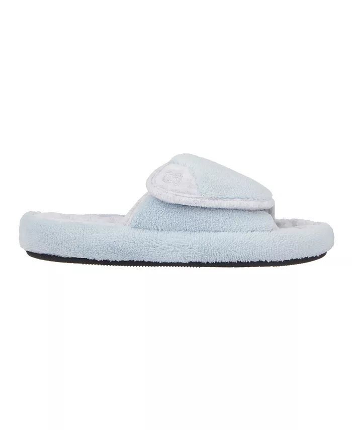 Женские тапочки-кроксы Microterry Spa Slide Clog Isotoner Signature, синий — фото 2