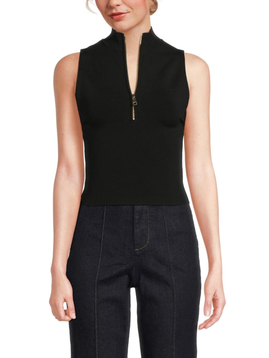 

Двусторонняя майка Leighton Alice + Olivia, черный