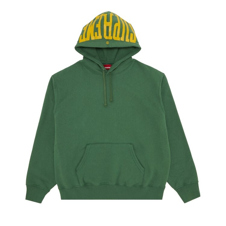 

Толстовка Supreme Warm Up Hooded Sweatshirt, зеленый
