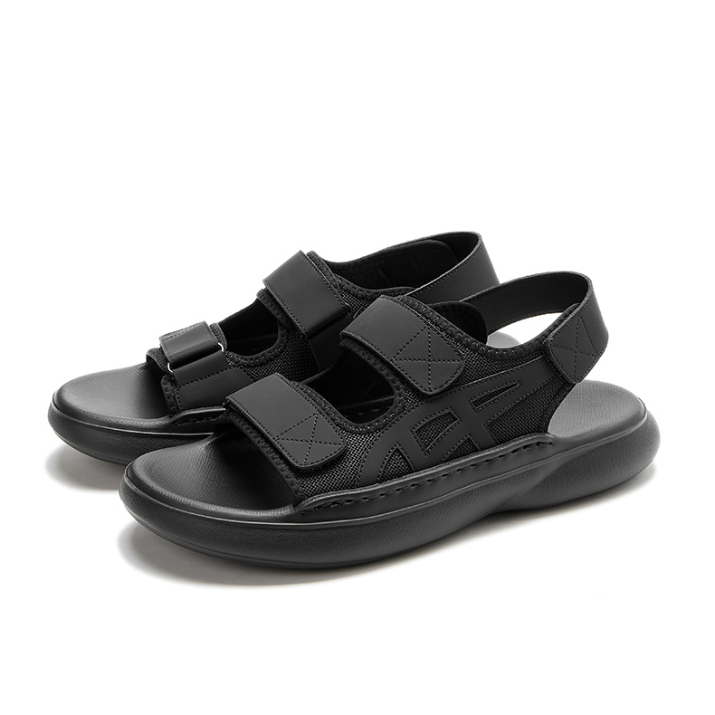 

ZUOSAISI Пляжные сандалии мужские бежево-чёрные, цвет Black