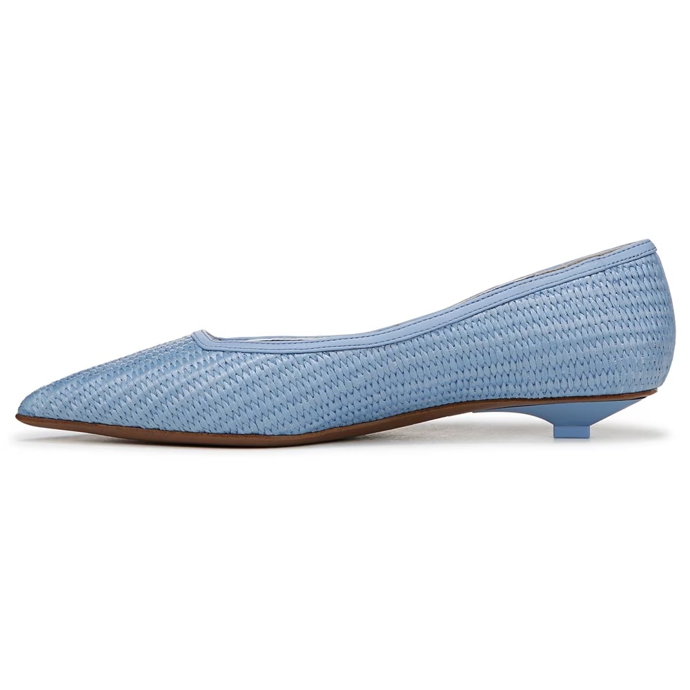 Туфли на низком каблуке Prella Franco Sarto, denim blue raffia — фото 4