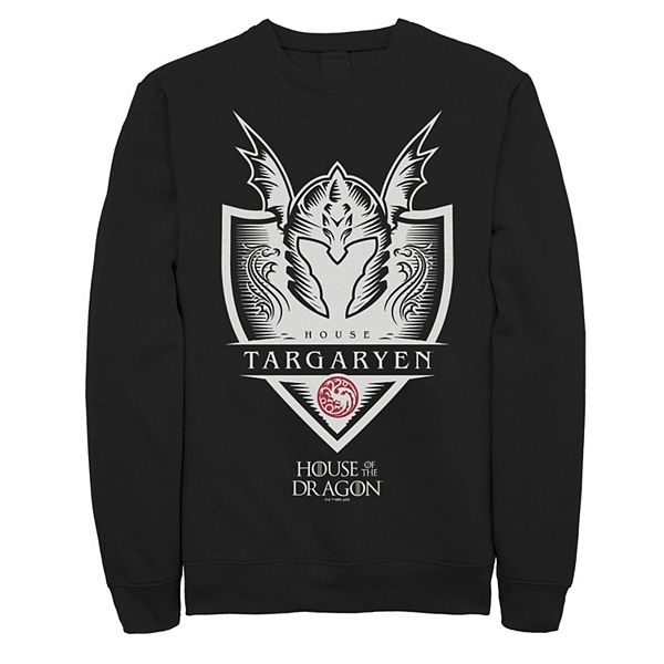 

Мужской флисовый свитер house of the dragon house targaryen shield Licensed Character