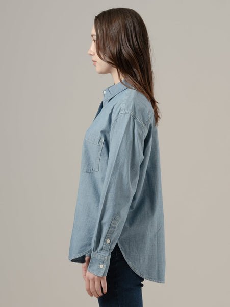 Рубашка бойфренда Хёрли Levi's, Medium Indigo - Worn In — фото 2
