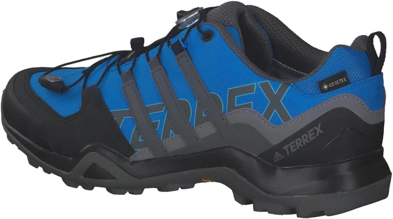 Мужские походные кроссовки Adidas Terrex Swift R2 Gore-Tex, Blue Rush Grey Four Core Black — фото 3