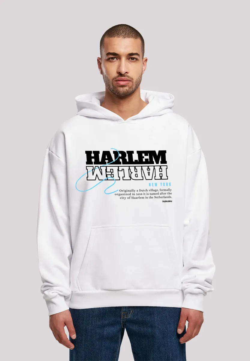 

Толстовка F4NT4STIC "Harlem OVERSIZE HOODIE", принт, белый
