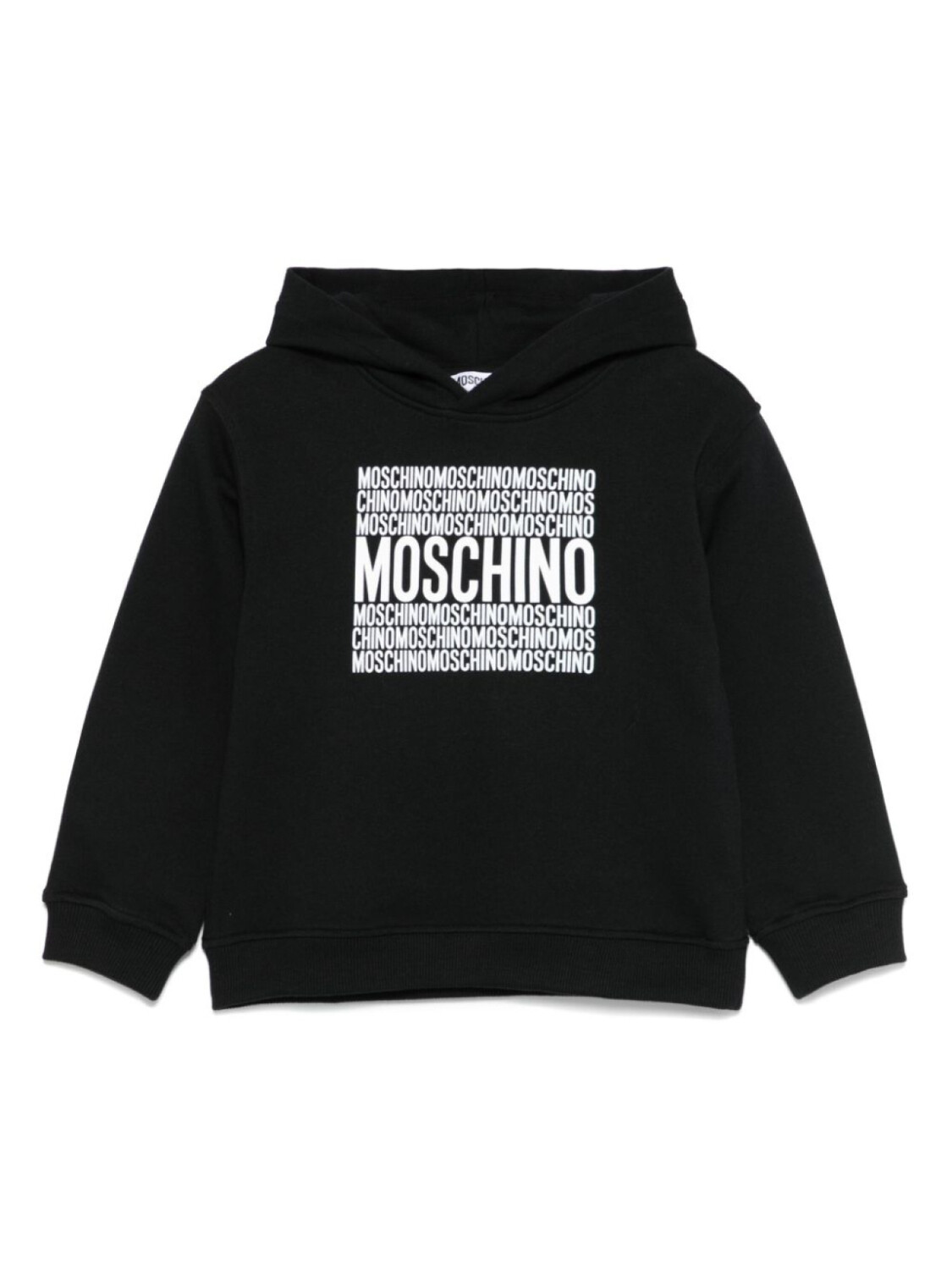 

Moschino Kids худи с логотипом, черный
