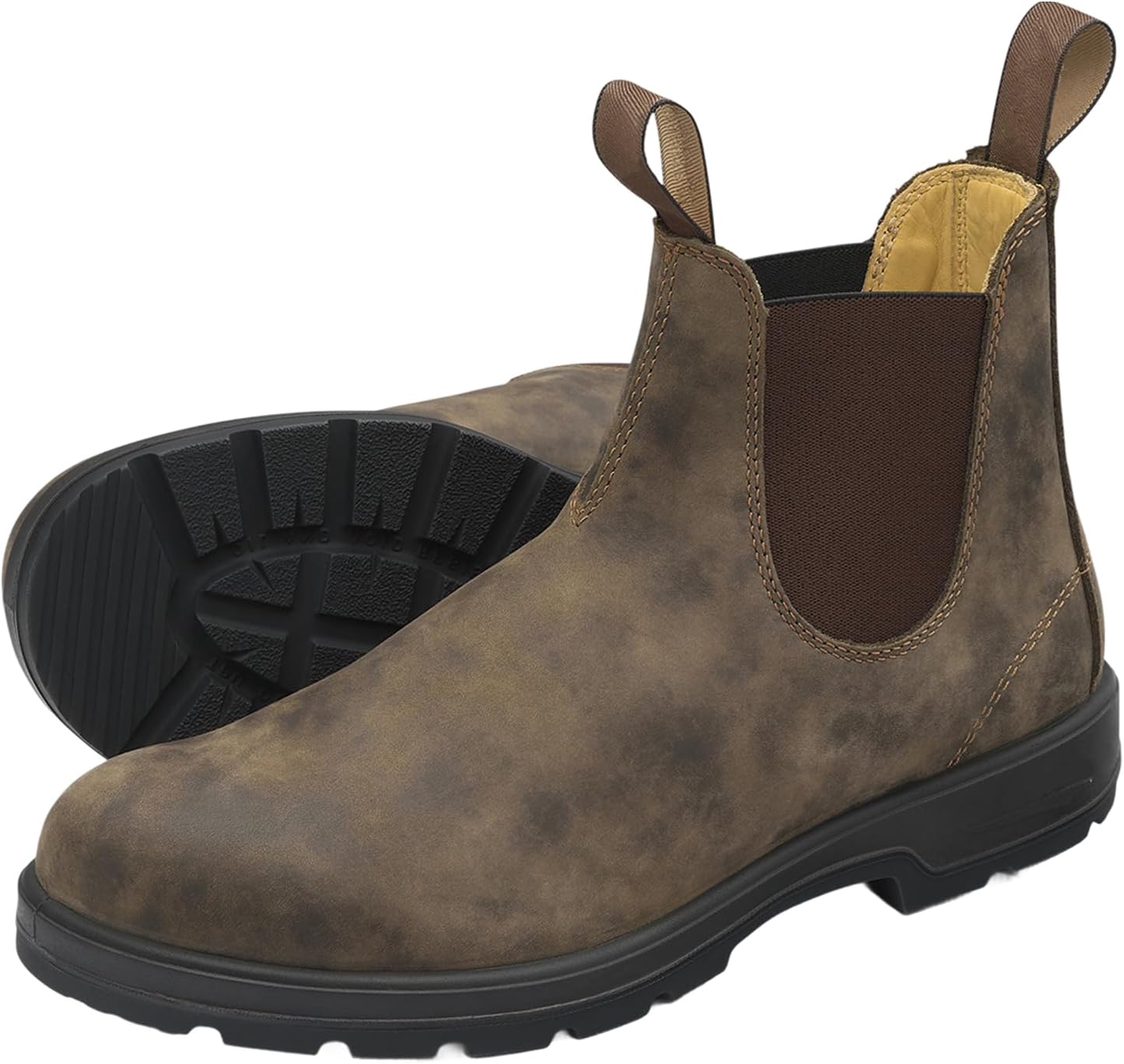 

Мужские ботинки челси, классические повседневные ботинки без шнурков на массивной платформе с круглым носком, рабочие ботинки до щиколотки, деловая обувь Generic, коричневый