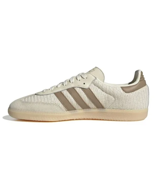 Унисекс кроссовки из хлопка adidas Originals SAMBA OG бежевые — фото 4