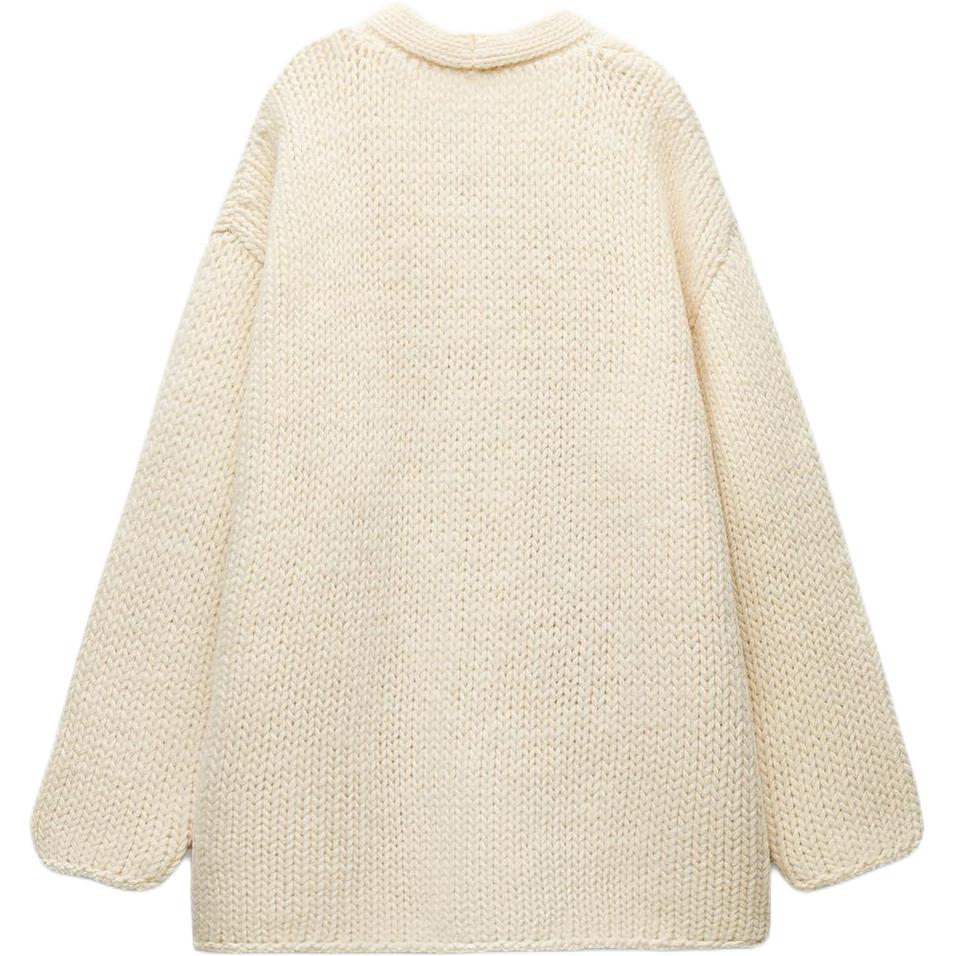 Свитер женский натурального цвета ZARA, Natural — фото 4