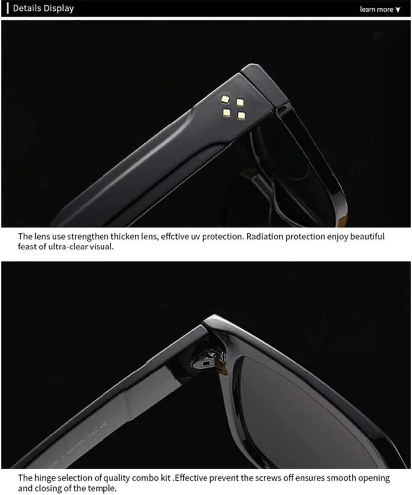 

Ретро женские солнцезащитные очки серого цвета в стиле панк с заклепками, градиентные оттенки, защита от ультрафиолета UV400. Мужские солнцезащитные очки VFDHN, 3