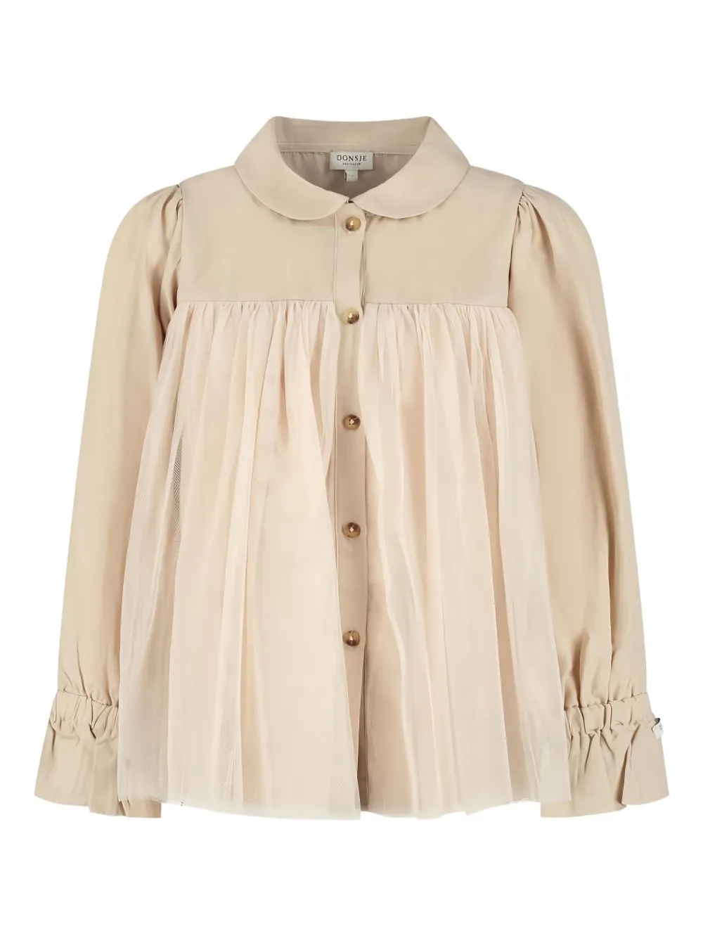 

Рубашка с воротником и тюлевой вставкой сзади Donsje, нейтральный