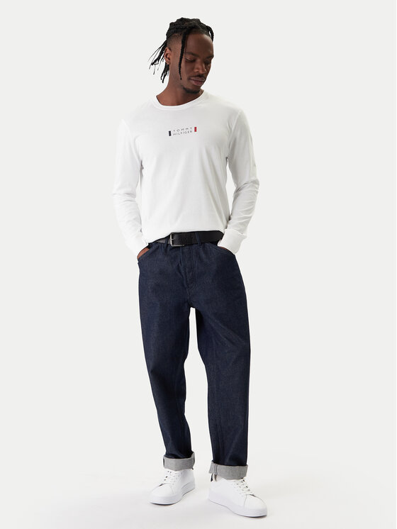 Лонгслив regular fit Brand Love MW0MW41454 Tommy Hilfiger, белый — фото 2