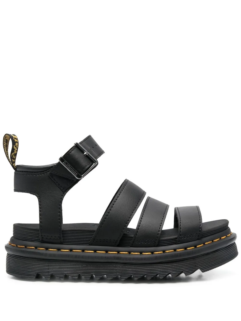 Сандалии Blair с открытым носком Dr. Martens, черный