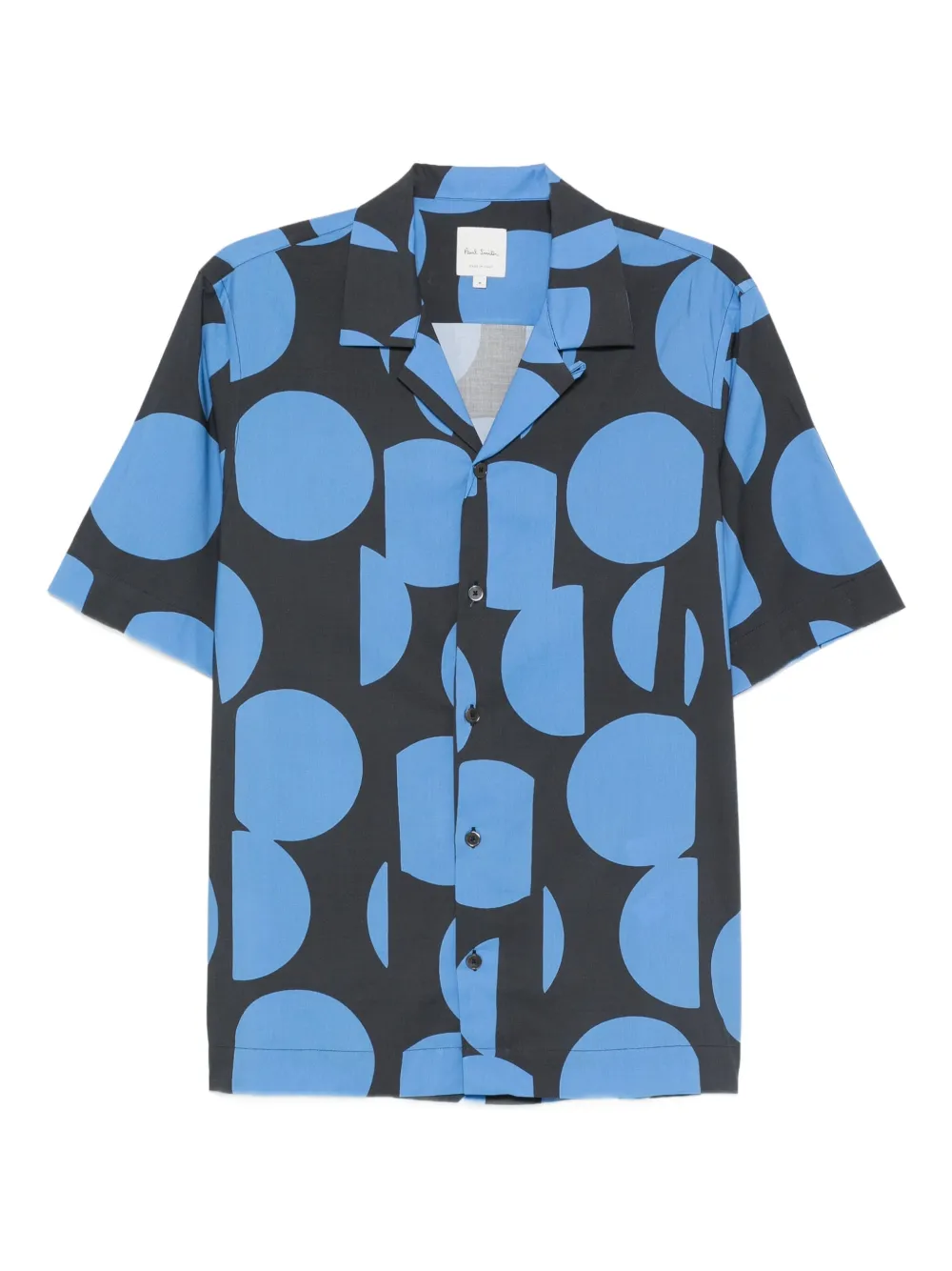 

Рубашка с геометричным узором Paul Smith, синий