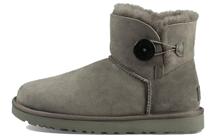 Угги женские UGG Mini Bailey Button II, серый