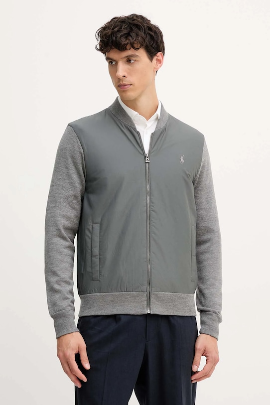 

Толстовка из смесовой шерсти Polo Ralph Lauren, серый