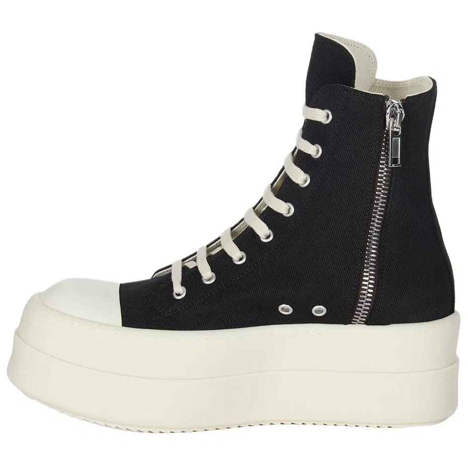 Высокие кеды Temple Mega Bumper с платформой 6.5 см Rick Owens DRKSHDW Black — фото 3