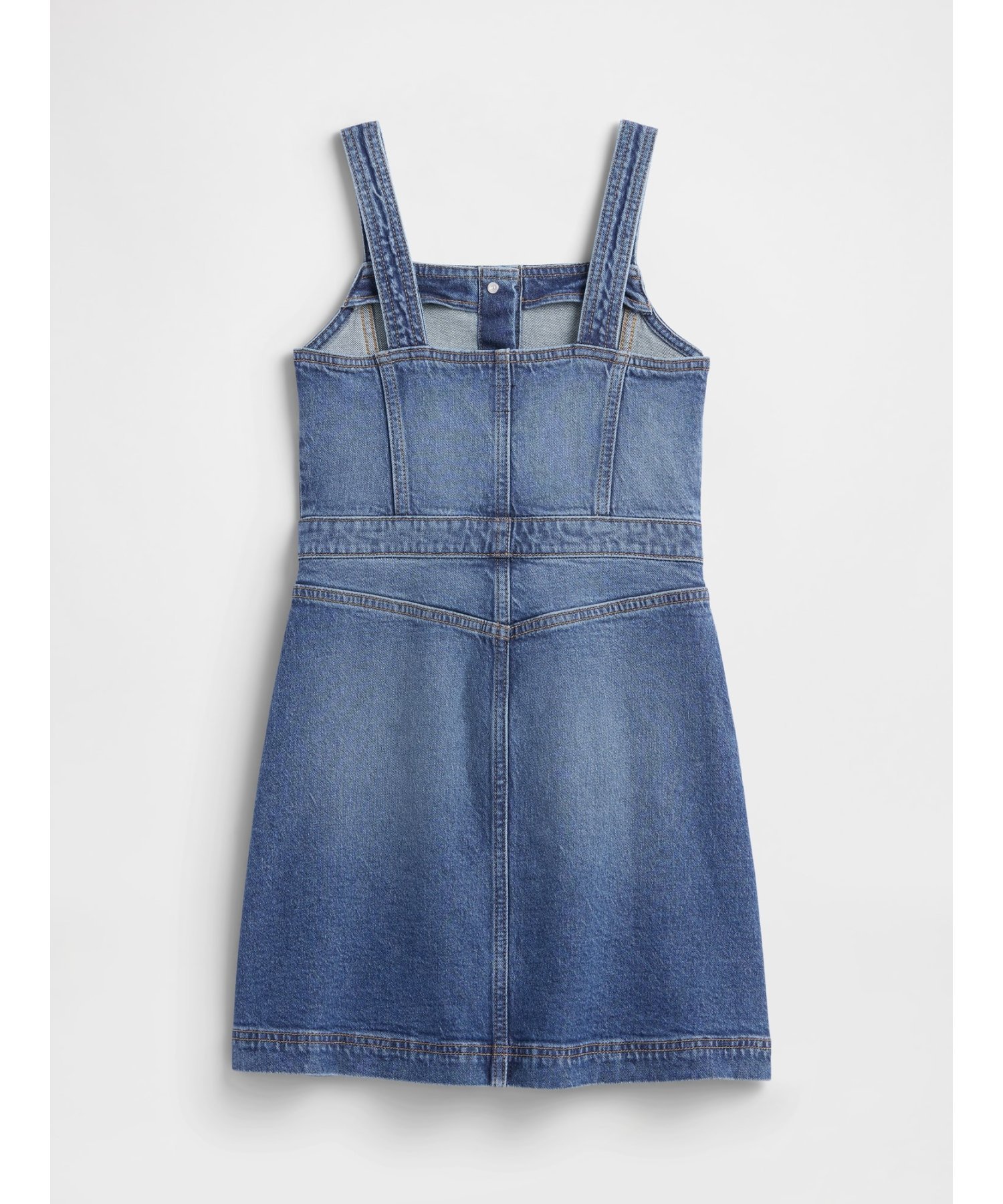 Джинсовый комбинезон-юбка Детский Gap, MEDIUM_WASH — фото 2