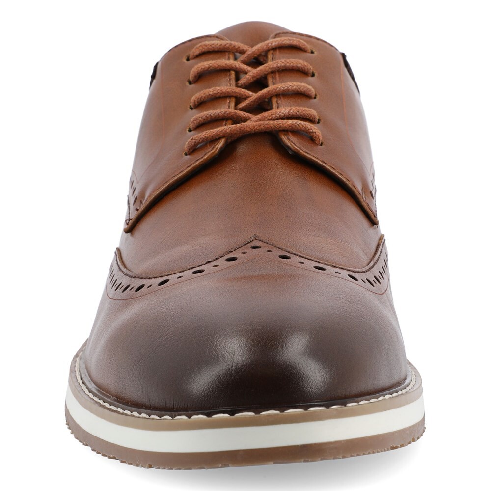 Мужские оксфорды Ozzy Wing Tip Vance Co., цвет cognac synthetic — фото 3