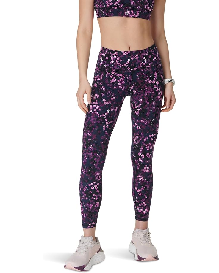 

Брюки Sweaty Betty Power 7/8 Workout Leggings, цвет Purple Lilypad Print