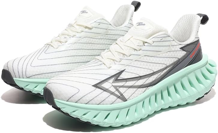 

Мужские беговые и прогулочные модные кроссовки, спортивные амортизирующие тренировочные кроссовки, белые с синими, серыми и фиолетовыми акцентами, дышащая сетка, амортизирующая подошва Generic