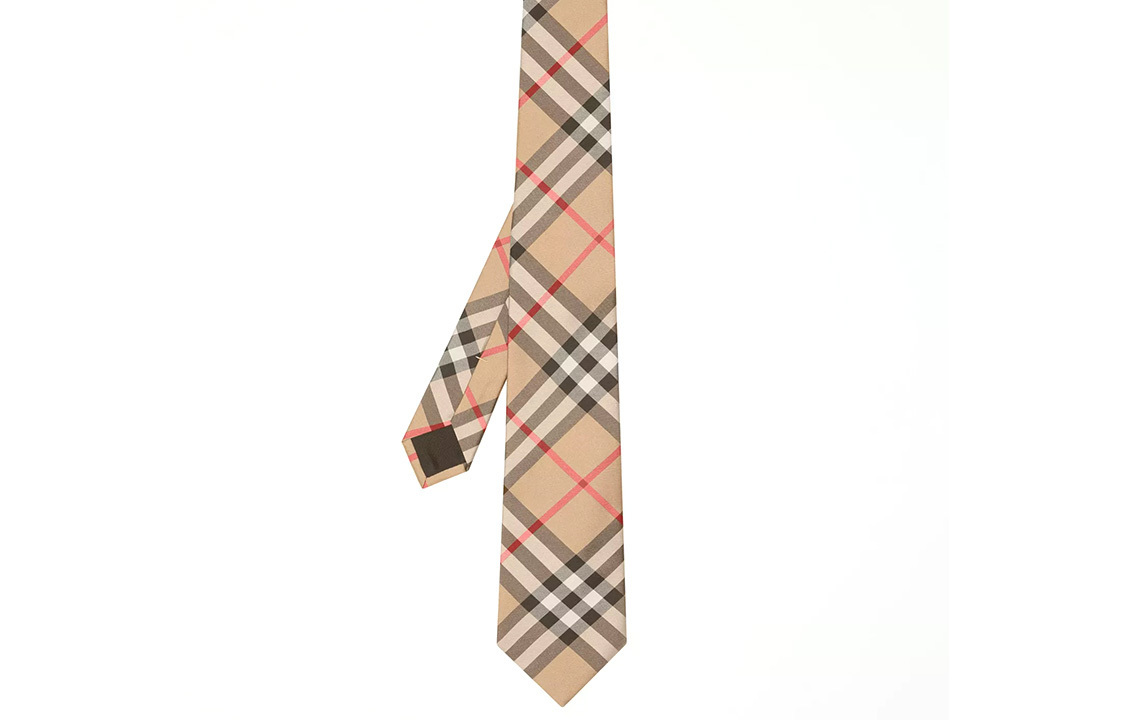 

Burberry Классический галстук в клетку, Brown