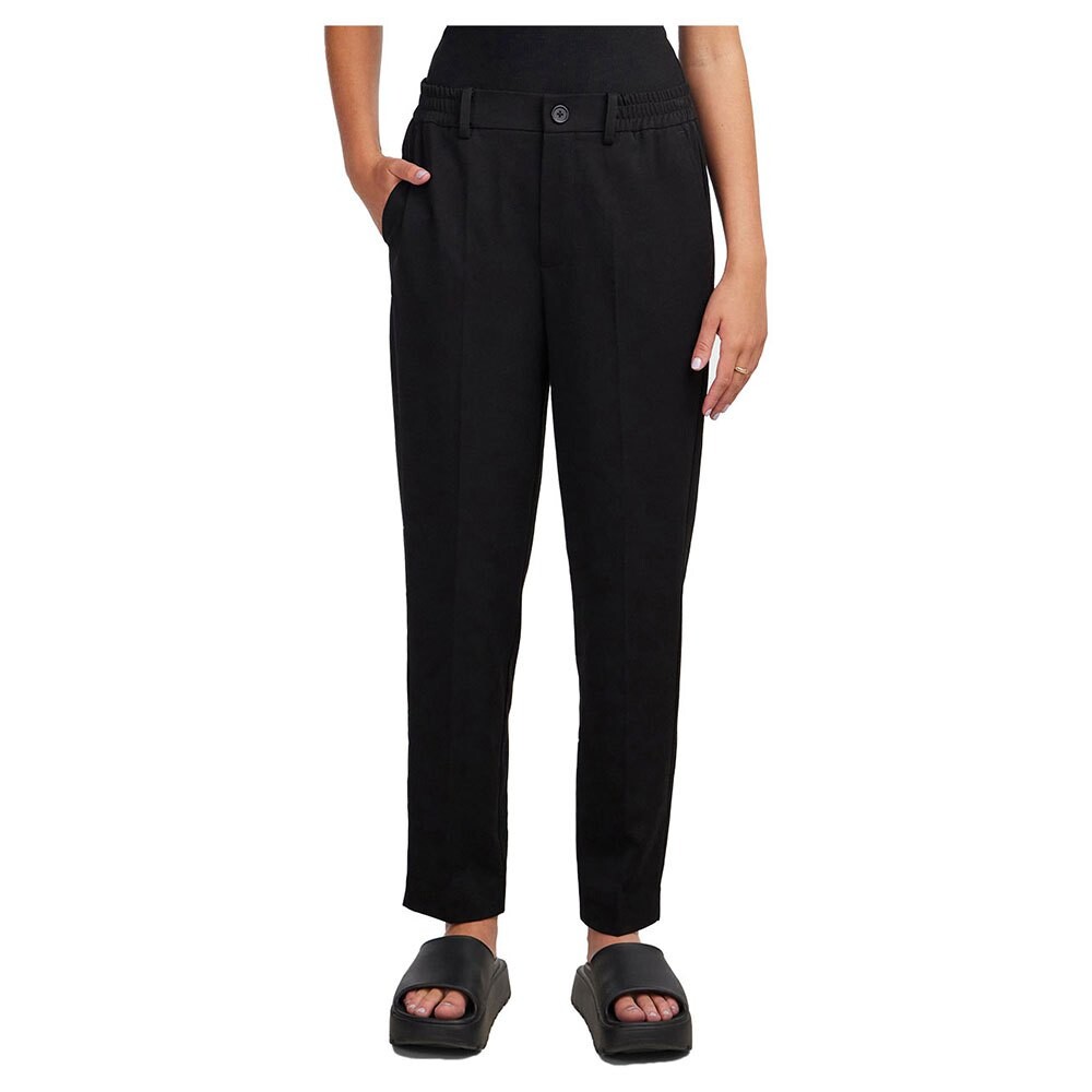 

Брюки Pieces Camil Ankle Fit high waist, черный