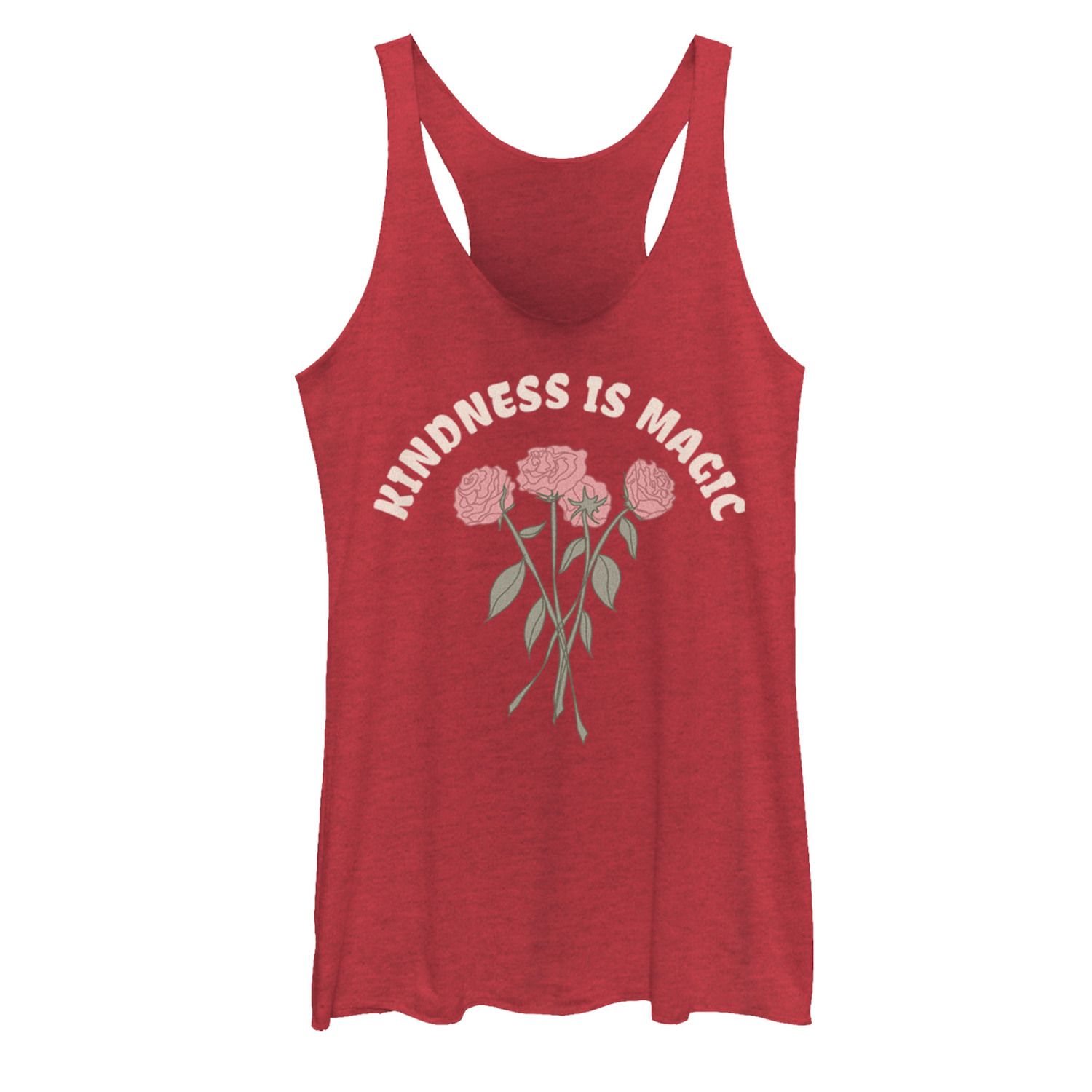 

Майка Juniors' Kindness Is Magic Roses Racerback Tri-blend Licensed Character