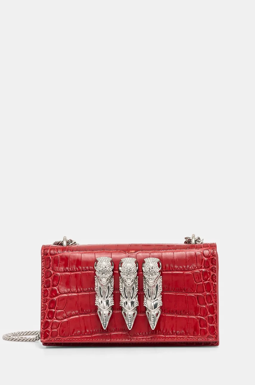 

Кожаная сумочка Philipp Plein, красный