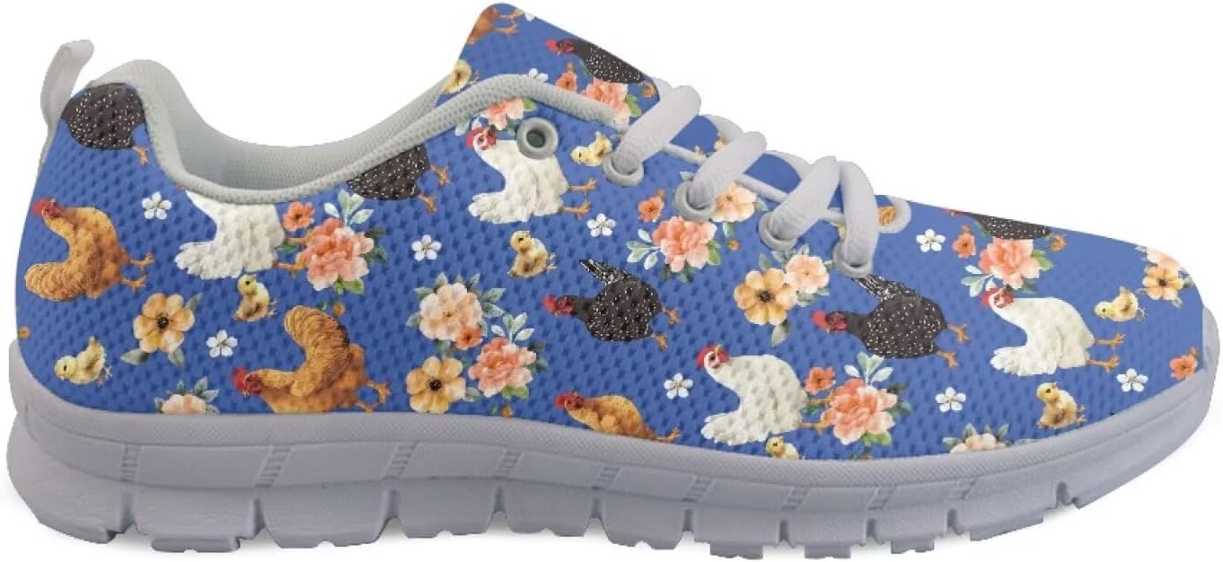 

Кроссовки Forchrinse для мужчин и женщин, нескользящие повседневные спортивные обувь, Chicken Flower