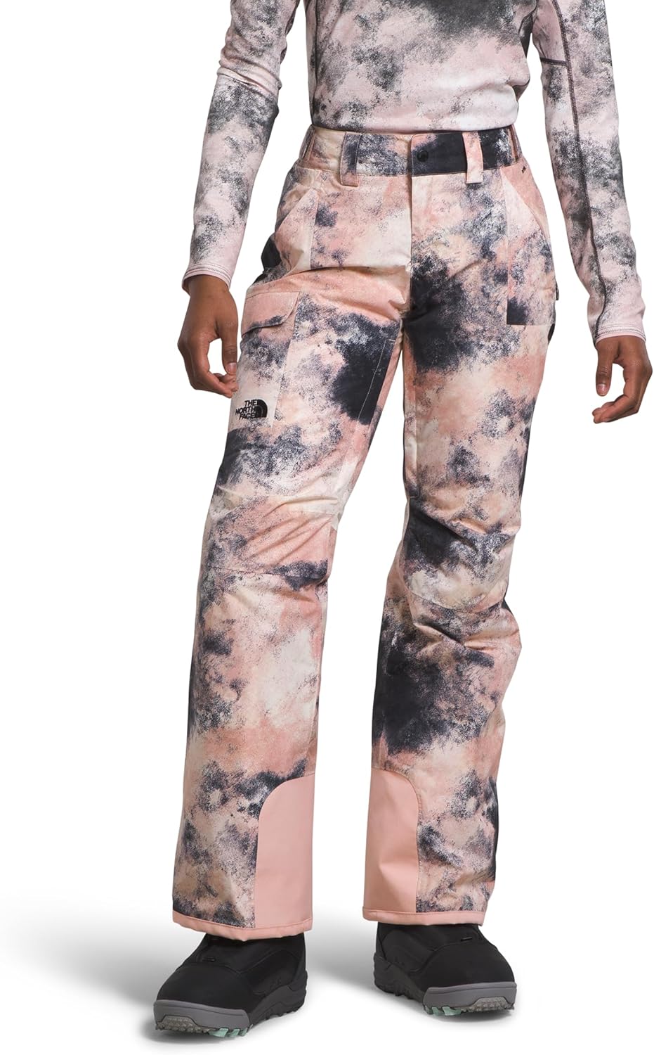 

Женские утепленные брюки The NORTH FACE Freedom (стандартные и большие размеры) | Водонепроницаемые для зимних видов спорта, гетры, регулируемая талия, Pink Moss Faded Dye Camo Print