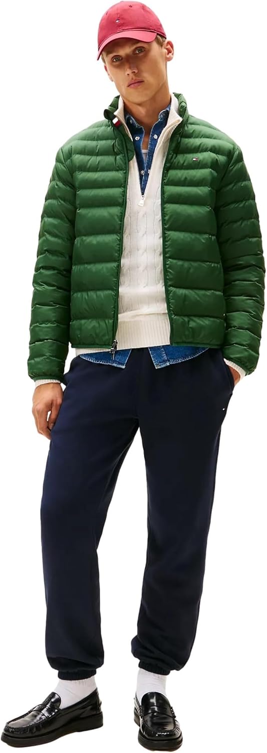 Мужская утепленная пуховая куртка TOMMY HILFIGER с возможностью упаковки, Deep Evergreen — фото 3