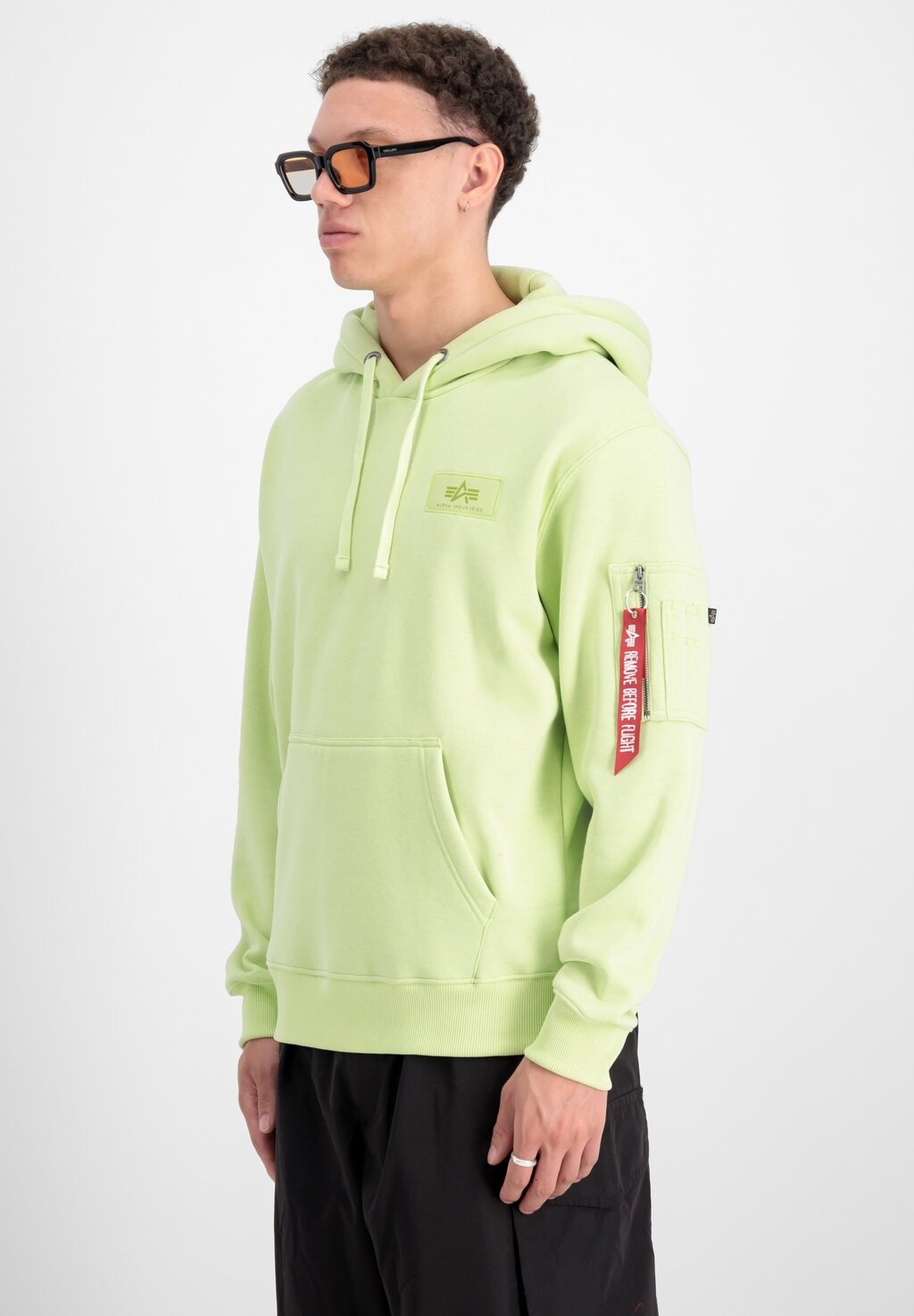 

Толстовка с капюшоном Alpha Industries, светло-зеленый