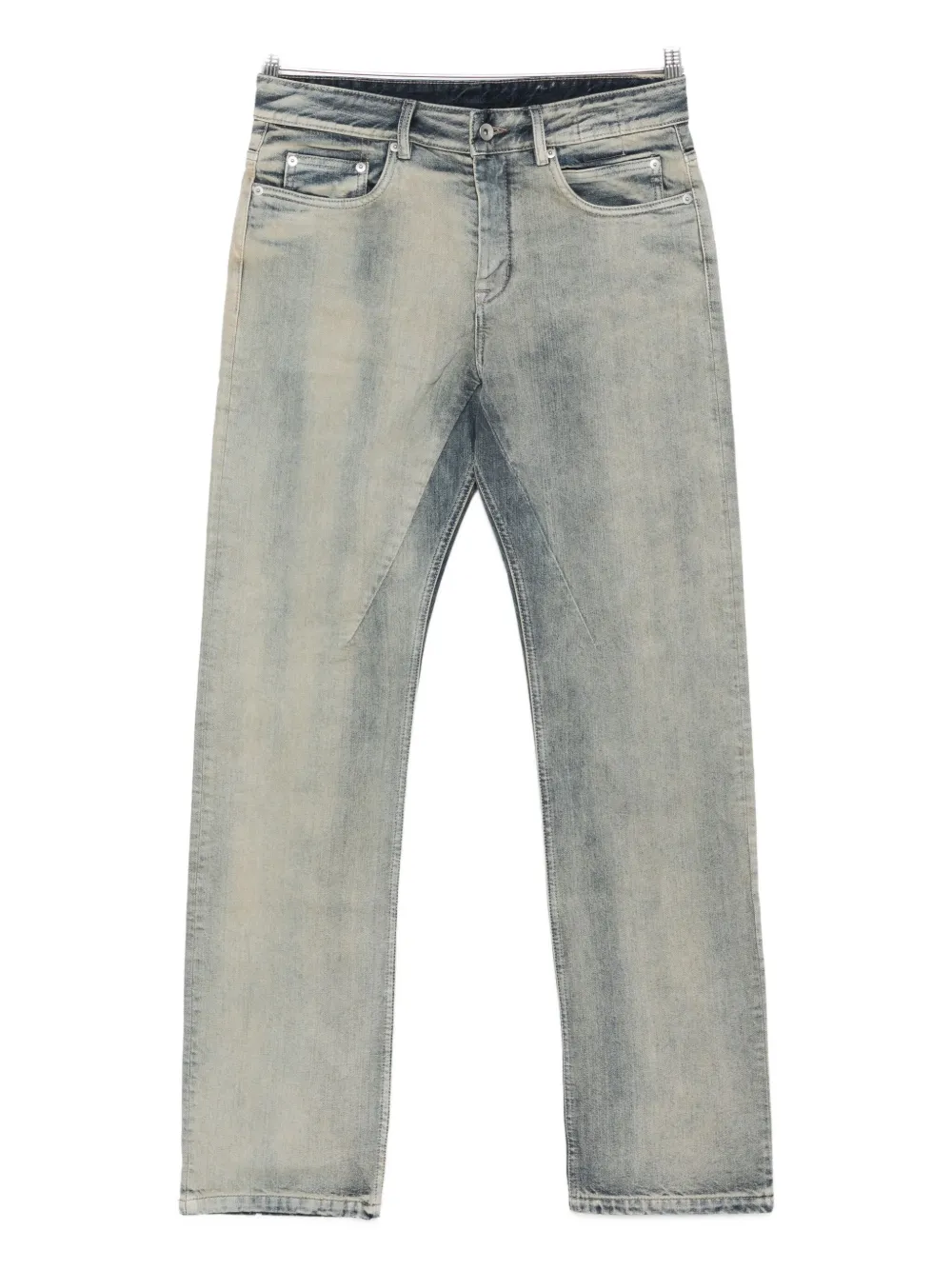 

Джинсы с отделкой швов Rick Owens DRKSHDW, синий