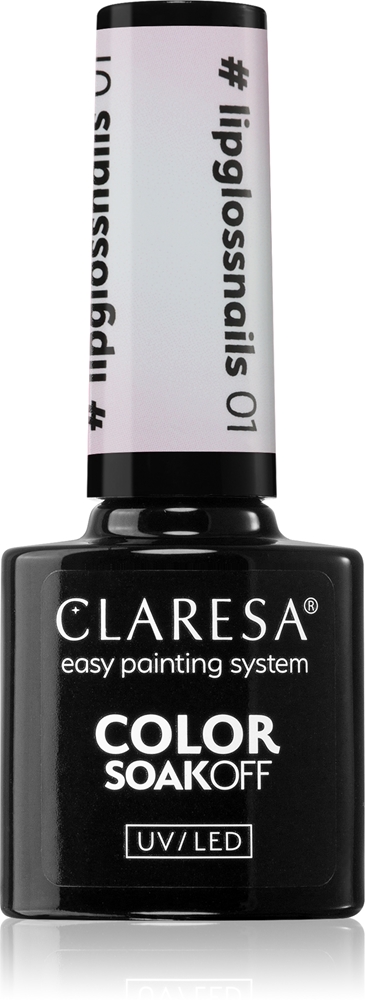 

Гель-Лак для ногтей Soakoff UV/LED Color #lipglossnails Claresa, atspalvis 01 5 гр