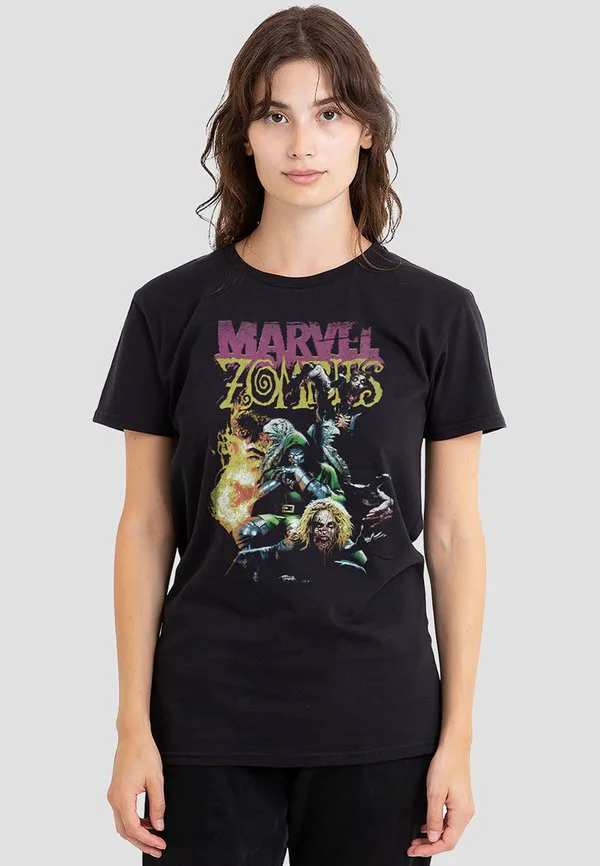 

Футболка с принтом «зомби: судьба и фантастическая четверка» Marvel, Black, Черный, Футболка с принтом «зомби: судьба и фантастическая четверка» Marvel, Black