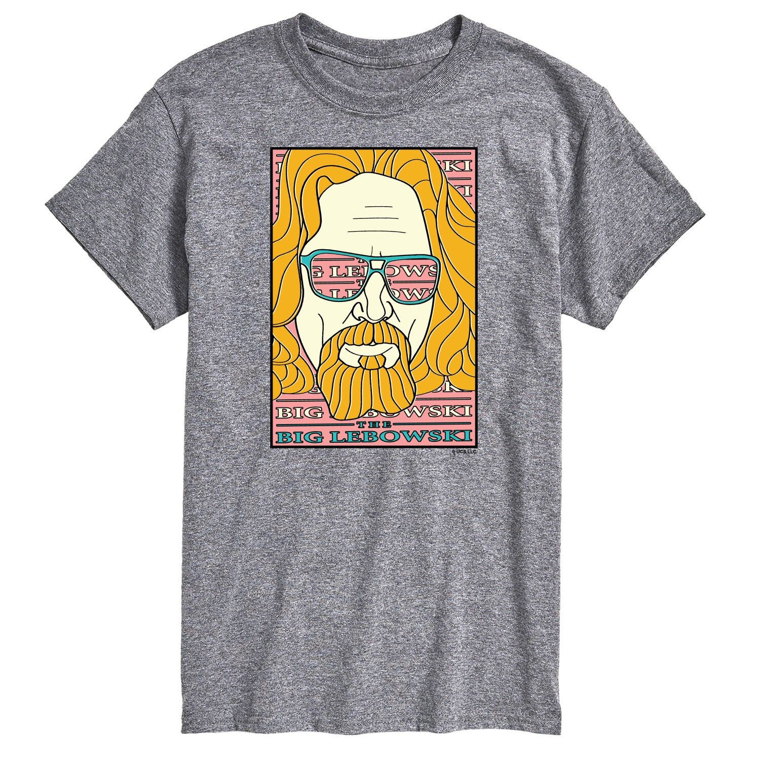 

Футболка с рисунком Big & Tall The Big Lebowski License, серый