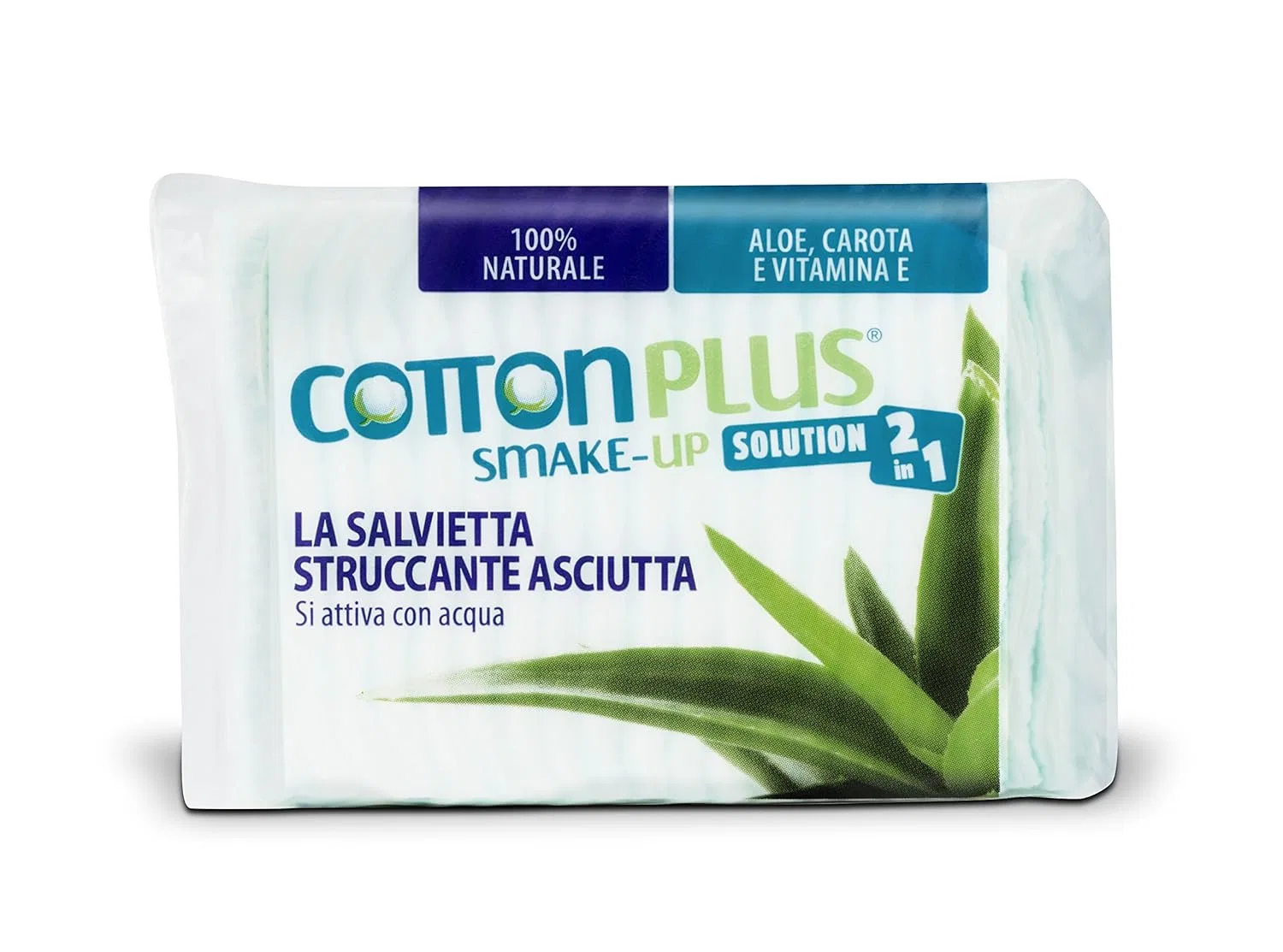 Молочко для умывания Cotton Plus — Сухие салфетки для снятия макияжа «Make-Up Aloe Vera Maxi» от — фото 2