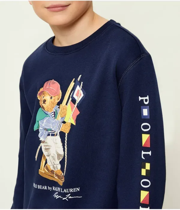 Толстовка regular fit Polo Ralph Lauren, темно-синий — фото 4